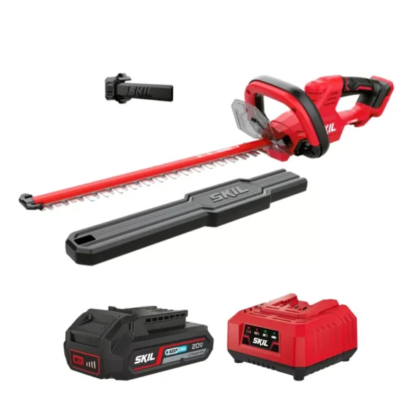 Kit tagliasiepi SKIL 0440 CA + kit SKIL 3116 AA con batteria 2.0 Ah e caricabatterie standard in pronta consegna spedizione gratuita