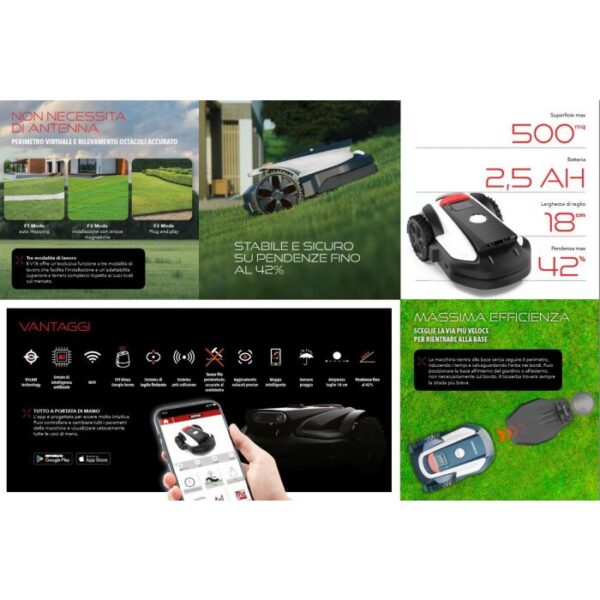 Robot Rasaerba Freemow RBA501V in pronta consegna spedizione gratuita - immagine 2