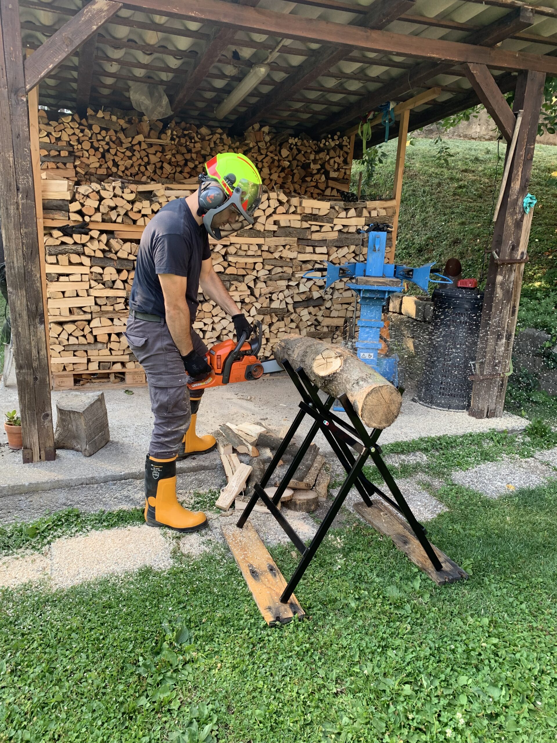 Cavalletto per Taglio Legna Pieghevole – Pronto all’Uso Made in Italy spedizione gratuita - immagine 7